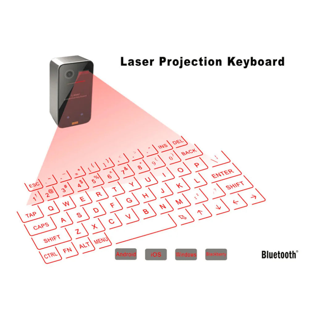 Virtual Laser Keyboard Bluetooth-compatible Wireless