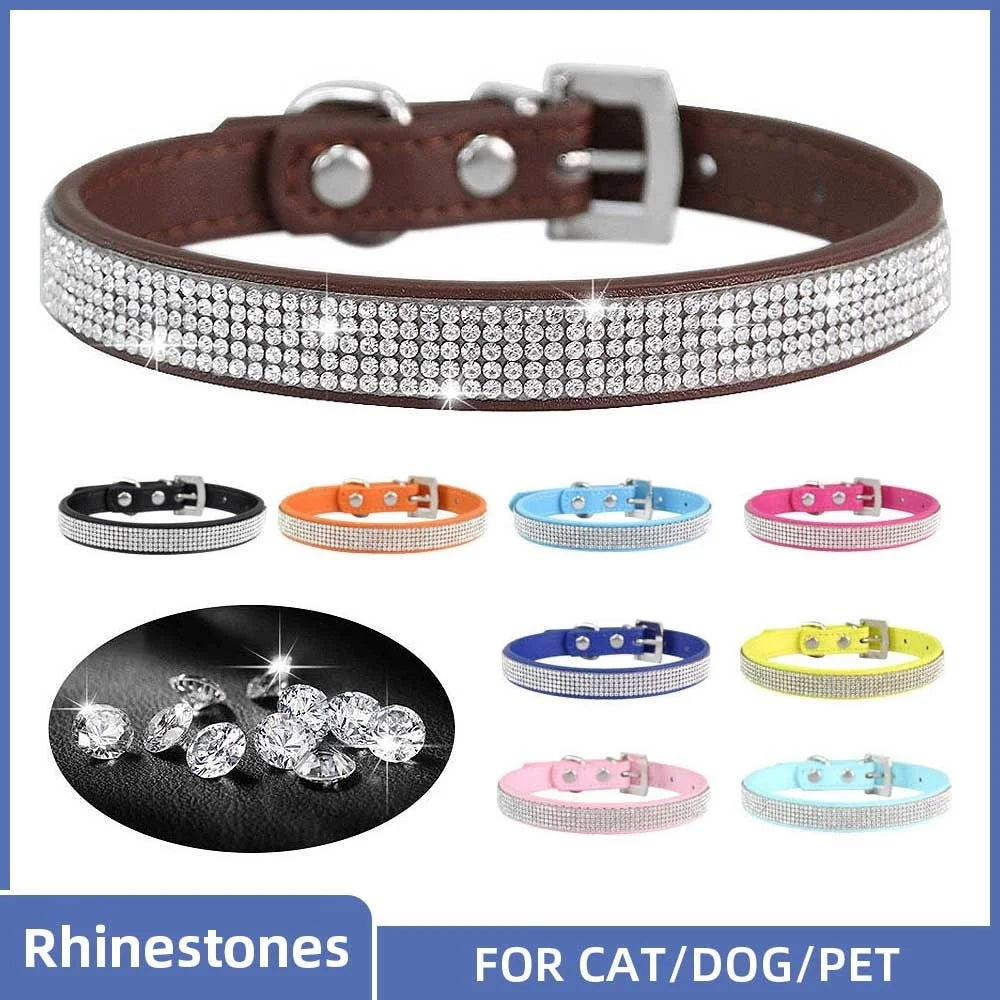 Pet Collar Leather Puppy Necklace Collars